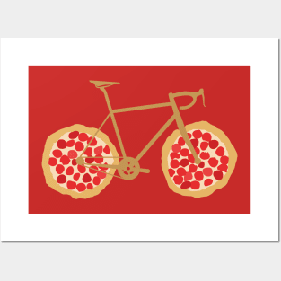 Bicycle Pizza Wheels Posters and Art